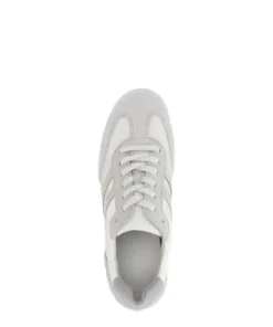 Gabor White and Grey Comfort Trainer|8343011