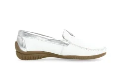 Gabor White and Silver Comfort Slip On|8609050W
