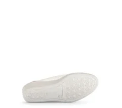 Gabor White and Silver Mini Wedge Pump|8604253