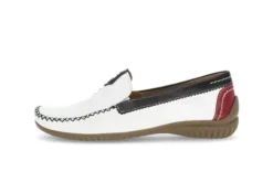 Gabor White, Red and Navy Slip On|8609069W