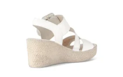 Gabor White Wedge Sandal|8477120