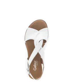 Gabor White Wedge Sandal|8275150