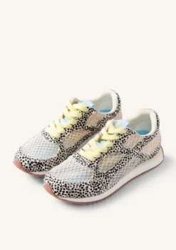 Gioseppo Animal Print and Mesh Trainer|78626