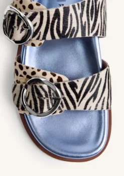 Gioseppo Animal Print Mule|78025BLU