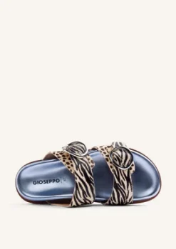 Gioseppo Animal Print Mule|78025BLU