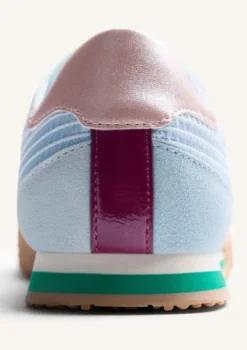 Gioseppo Leather and Mesh Baby Blue Trainer||78029BLU