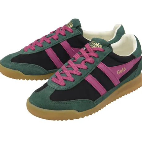 Gola Black, Pine and Fuchsia Trainer| CLB577BN
