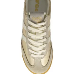Gola Gold and Off White Trainer|CLB858YW