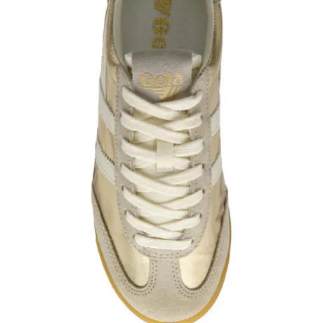 Gola Gold and Off White Trainer|CLB858YW