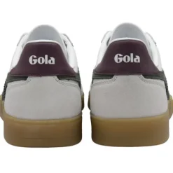 Gola White, Khaki, and Gum Trainer|CMB744WF