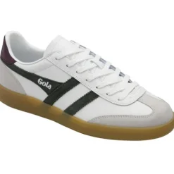 Gola White, Khaki, and Gum Trainer|CMB744WF
