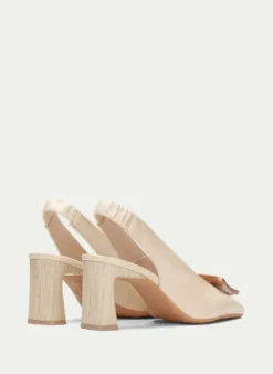Hispanitas Beige High Heel Sling Back|HV264762