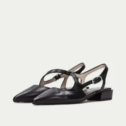 Hispanitas Black Pointy Sling Back |HV264773B