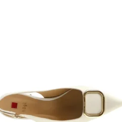 Hogl Beige Leather Sling Back|1046231200