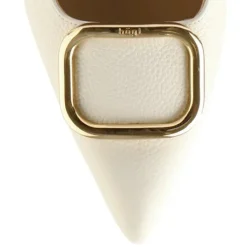 Hogl Beige Leather Sling Back|1046231200