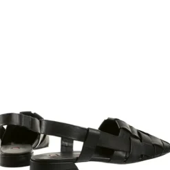 Hogl Black Woven Sling Back |1019300100