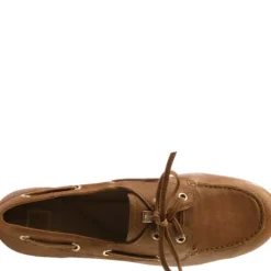 Hogl Brown Leather Boat Shoe|1005462200