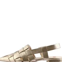 Hogl Gold Woven Sling Back|1019317800