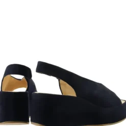 Hogl Navy Sling Back Platform|1025223200