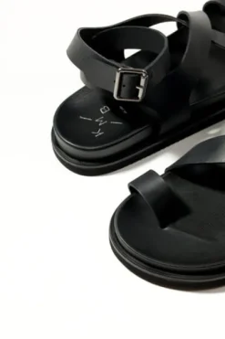 KMB black Strap Sandal|A7722N