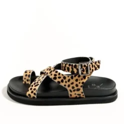 KMB Cheetah Pony Print Sandal|A7722P