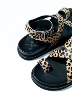 KMB Cheetah Pony Print Sandal|A7722P
