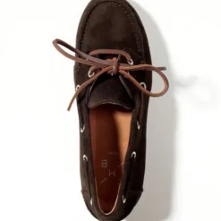 KMB Soft Dark Brown Suede Moccasin|A7600D