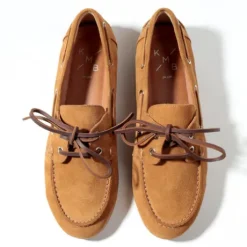 KMB Soft Tan Suede Moccasin|A7600B