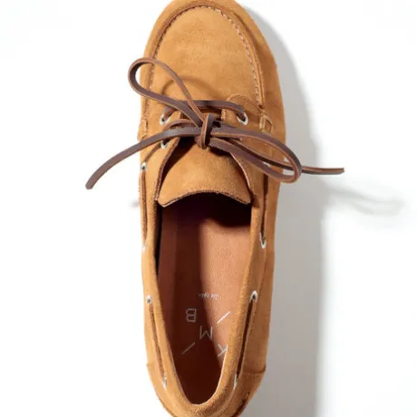 KMB Soft Tan Suede Moccasin|A7600B