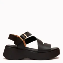 Oh My Sandals Black Platform Sandal|5969BLK