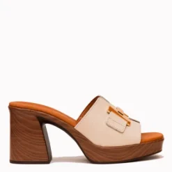 Oh My Sandals Block Heel Mule|5930WHT