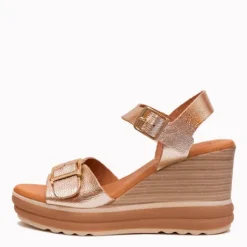 Oh My Sandals Gold Wedge Sandal|6003GLD