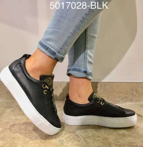 Paul Green Black Platform Trainer|5017028