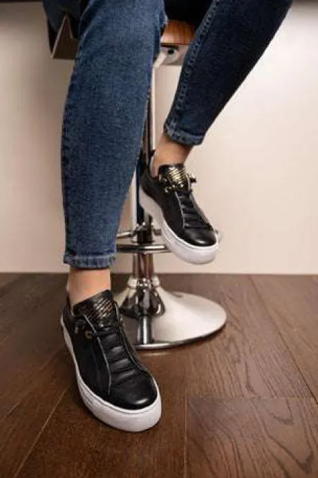 Paul Green Black Platform Trainer|5017028