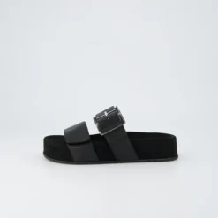 Paul Green Black Platform Mule|6157040