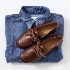 Paul Green Brown Leather Loafer|1136099