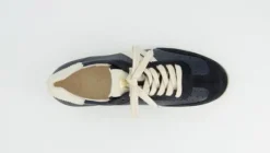 Paul Green Navy Leather Trainer|5490059