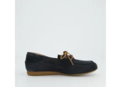 Paul Green Navy Suede Loafer|1136030