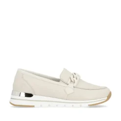 Remonte Beige Mini Wedge Loafer|R671160W