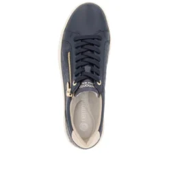 Remonte Navy Mini Wedge Trainer|D2E0014N
