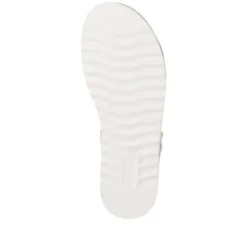 Remonte White and Light Gold Multi Strap Sandal|D0Q5592