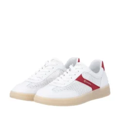 Remonte White and Red Trainer|D2C0880