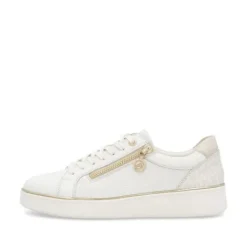 Remonte White Mini Wedge Trainer|D2E0080W