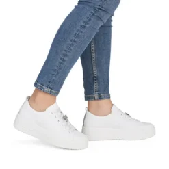 Remonte White Platform Trainer|D1C0382