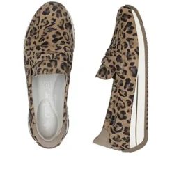 Rieker Animal Print Wide Fit Loafer|N125490