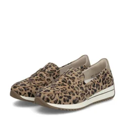 Rieker Animal Print Wide Fit Loafer|N125490