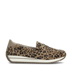 Rieker Animal Print Wide Fit Loafer|N125490