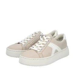 Rieker Beige Platform Trainer|N992062