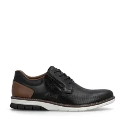 Rieker Black and Tan Comfort Shoe|1441200