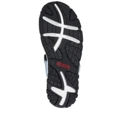 Rieker Blue and Pink Comfort Velcro Sandal|6886693